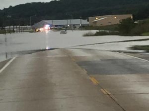 Flooding near Freeport, IA
