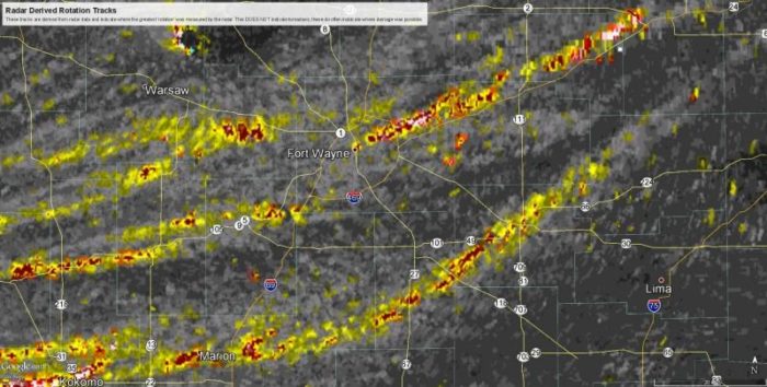 Potential Tornado Tracks