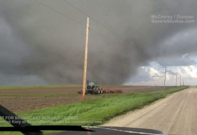 Large Tornado near Waldo, KS 5-28-19