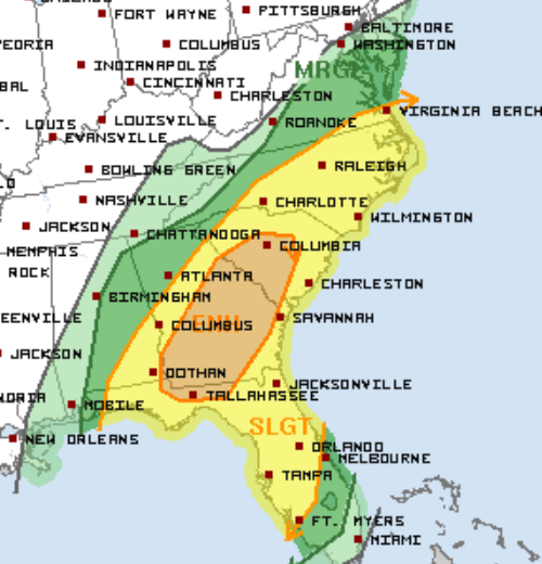 2-5 Day 2 Severe Weather Outlook