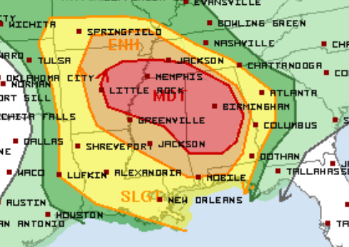 3-16 Wednesday Severe Weather Outlook