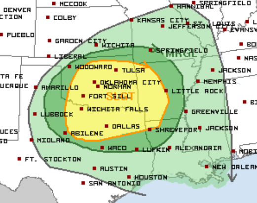 2-15-22 Day 2 Severe Weather Outlook